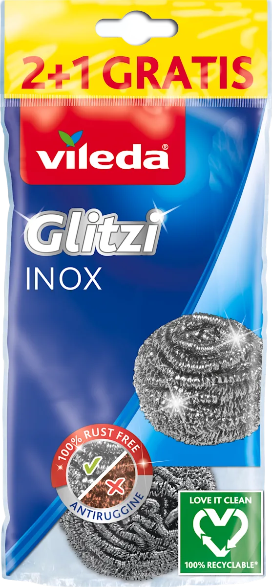 Glitzi INOX žica za čišćenje posuđa, 2+1 gratis, 3 kom