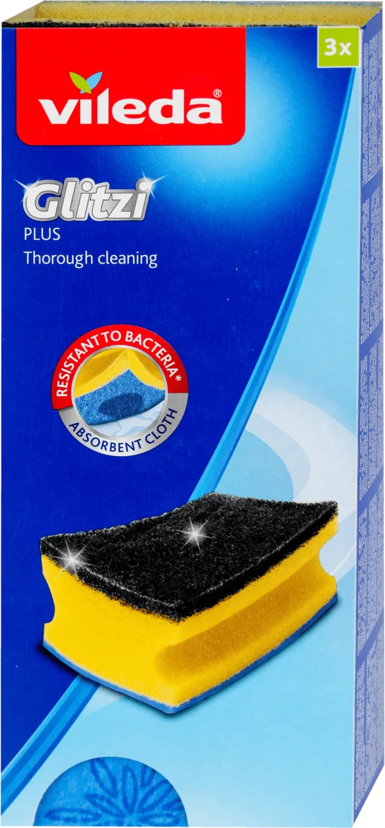 Glitzi plus - sunđer za domaćinstvo, 3 kom
