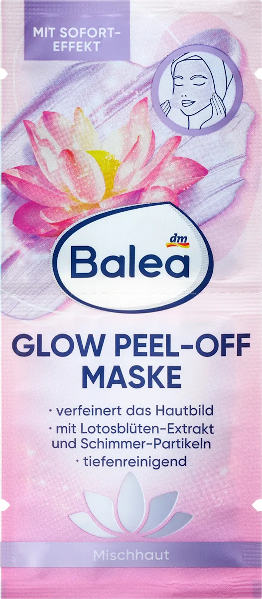 Glow Peel-Off maska za lice, 2 x 8 ml, 16 ml