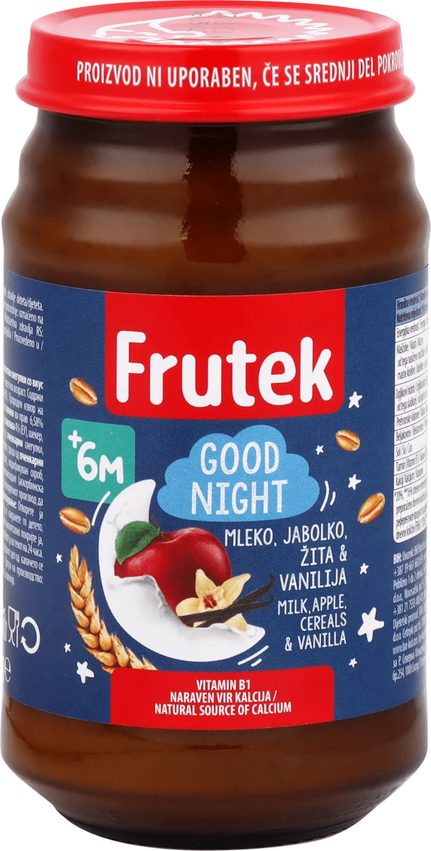 GOOD NIGHT mlečna kašica sa jabukom i žitnim..., 190 g