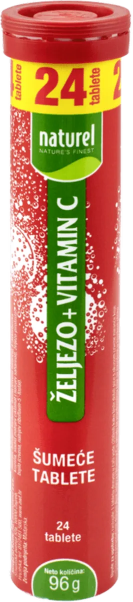 GVOŽĐE + VITAMIN C - ŠUMEĆE TABLETE, 24 kom