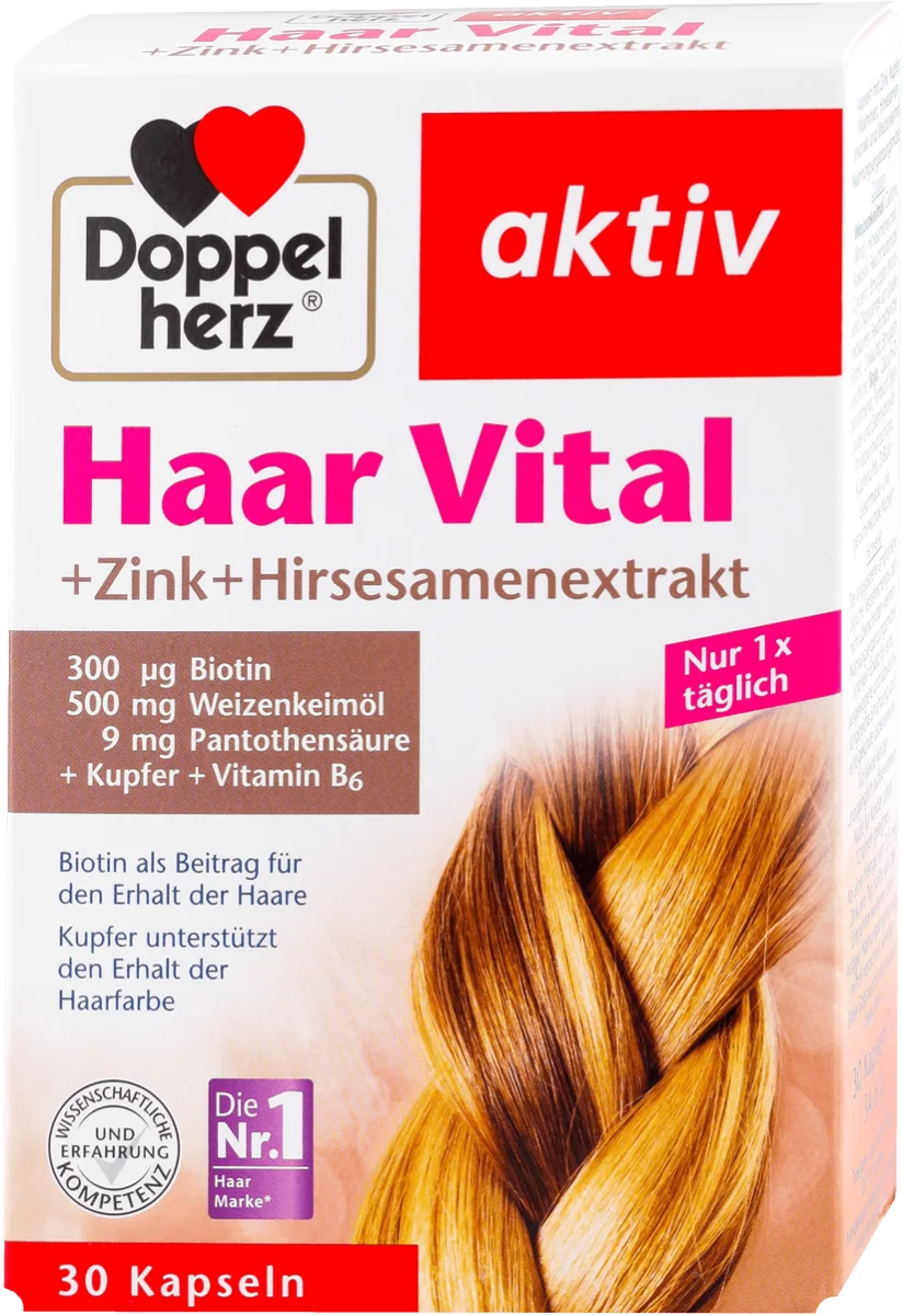 Haar Vital -kapsule za kosu Plus aktiv, 30 kom