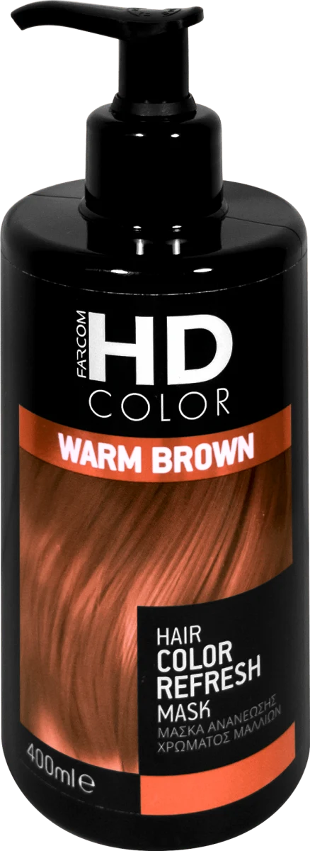 HD COLOR WARM BROWN - maska za kosu, 400 ml
