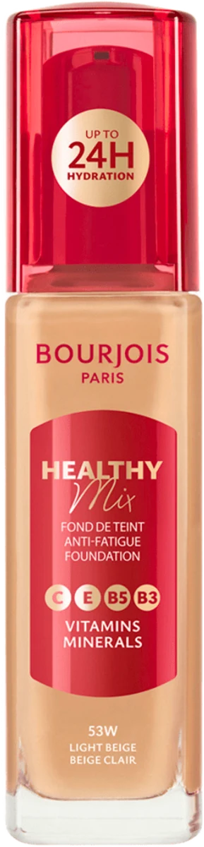 HEALTHY MIX Anti-Fatigue tečni puder - 53W Light Beige, 1 kom