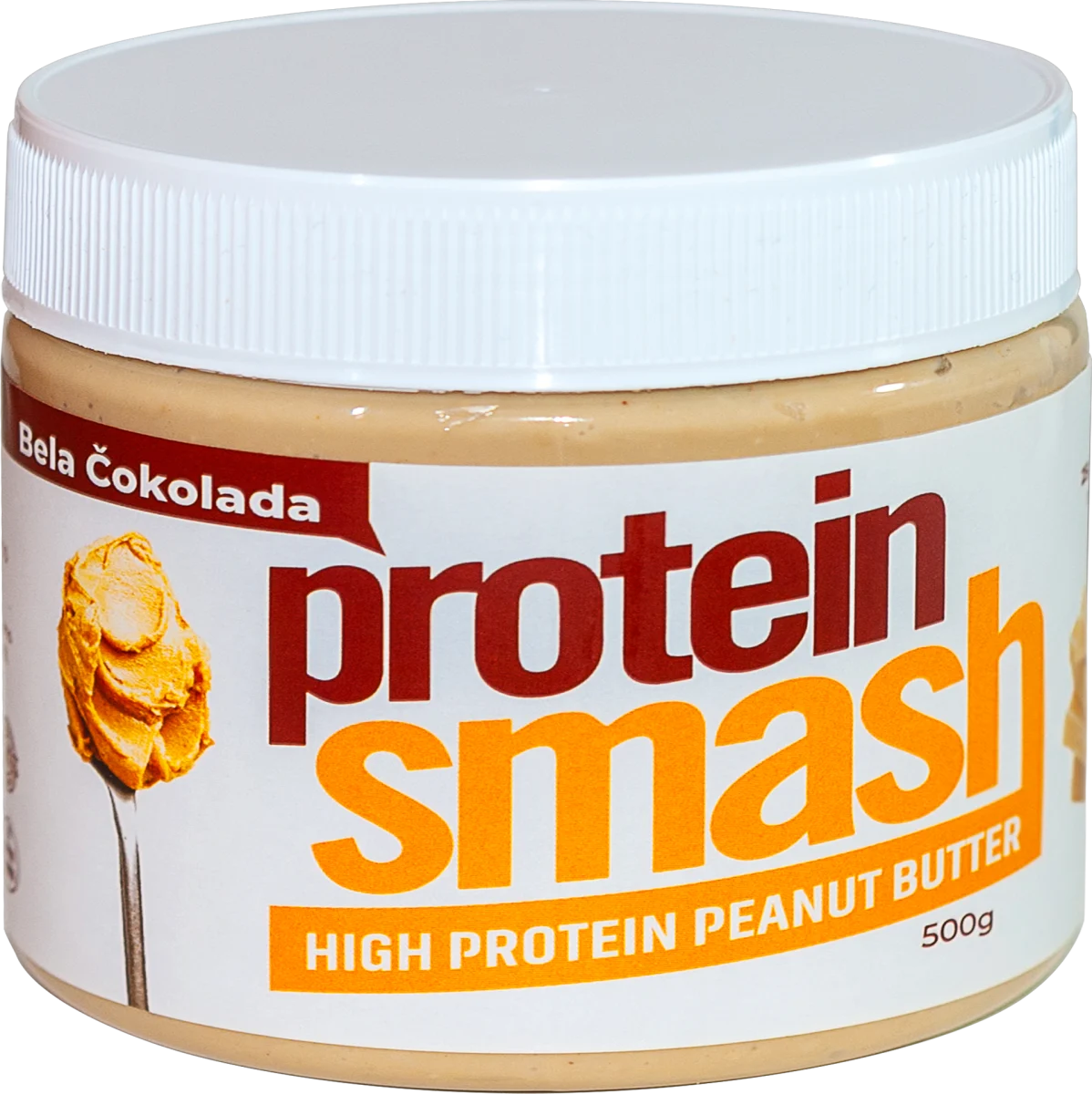 HIGH PROTEIN PEANUT BUTTER - bela čokolada, 500 g