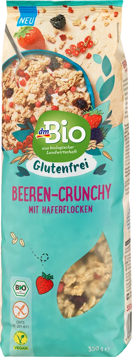 Hrskave pahuljice sa bobičastim voćem, bez glutena, 350 g