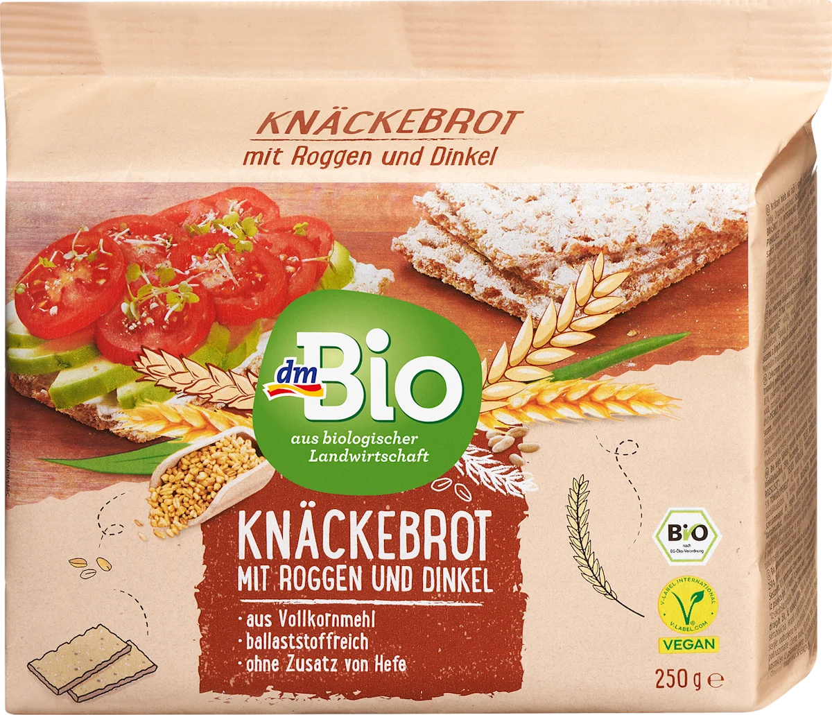 Hrskavi hleb od raži i spelte, 250 g