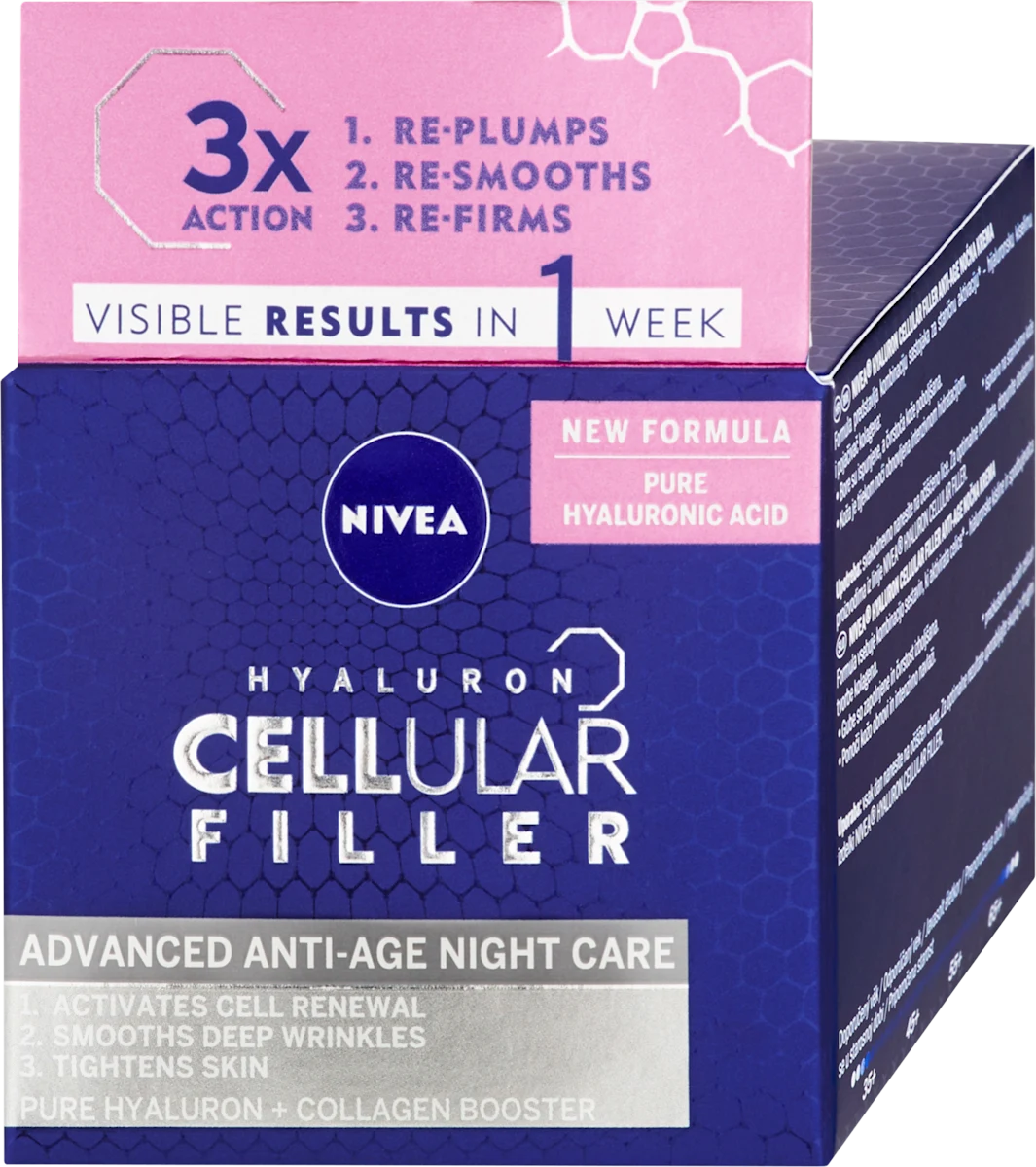 HYALURON CELLULAR FILLER noćna antiage krema, 50 ml