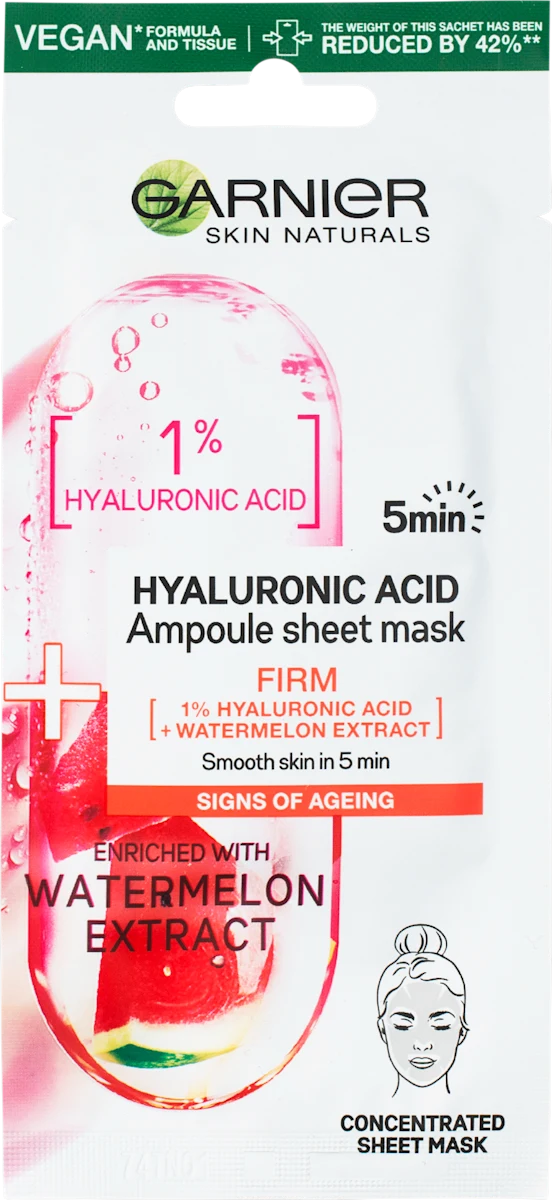 Hyaluronic Acid maska za lice – lubenica, 1 kom