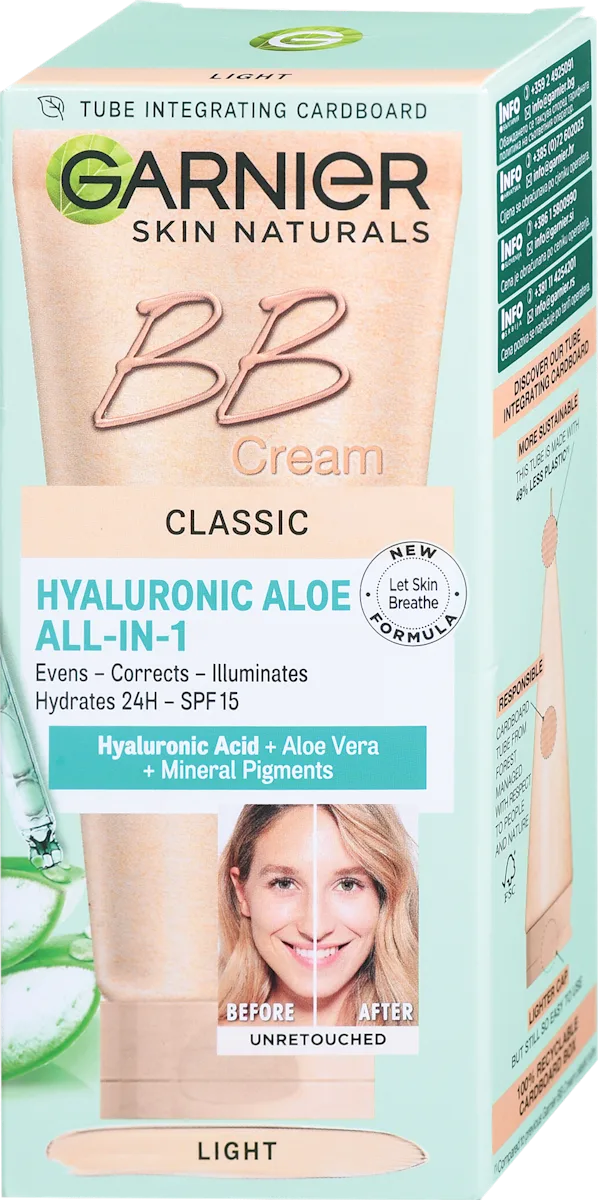 Hyaluronic Aloe All-In-1 Classic BB krema – light, 50 ml