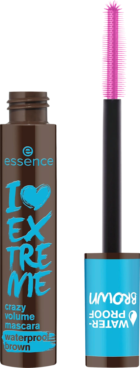 I LOVE EXTREME crazy volume mascara vodootporna maskara - 01 Cozy Brown, 1 kom
