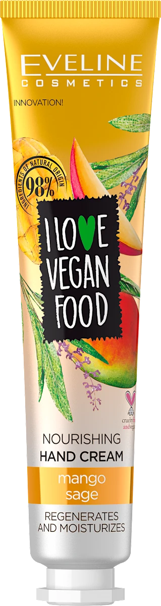 I LOVE VEGAN FOOD - krema za ruke, 50 ml