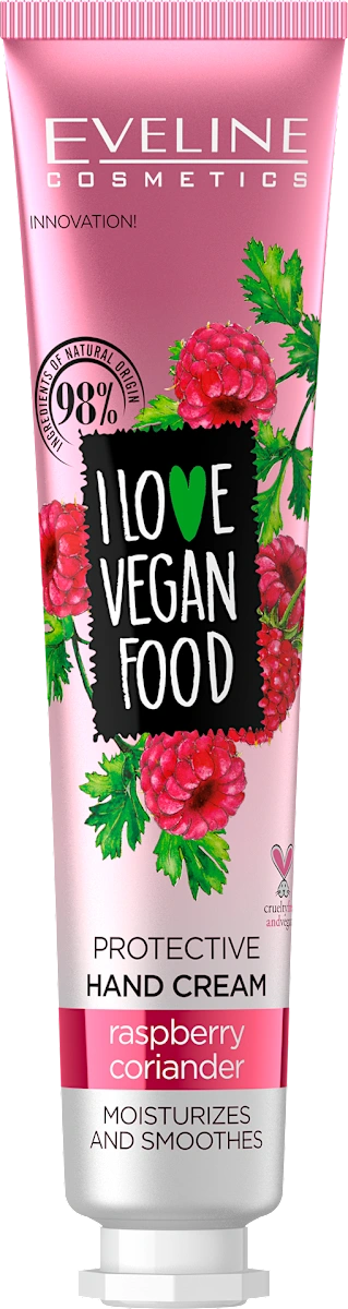 I LOVE VEGAN FOOD Raspberry - krema za ruke, 50 ml