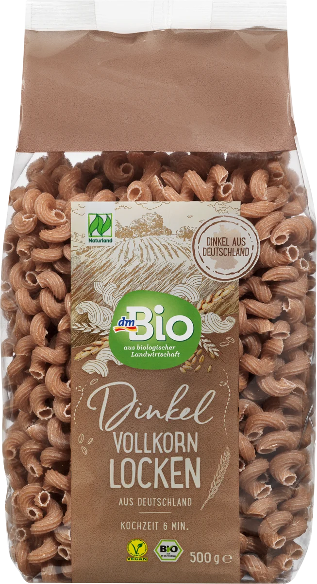 Integralna testenina od spelte - spirale, 500 g