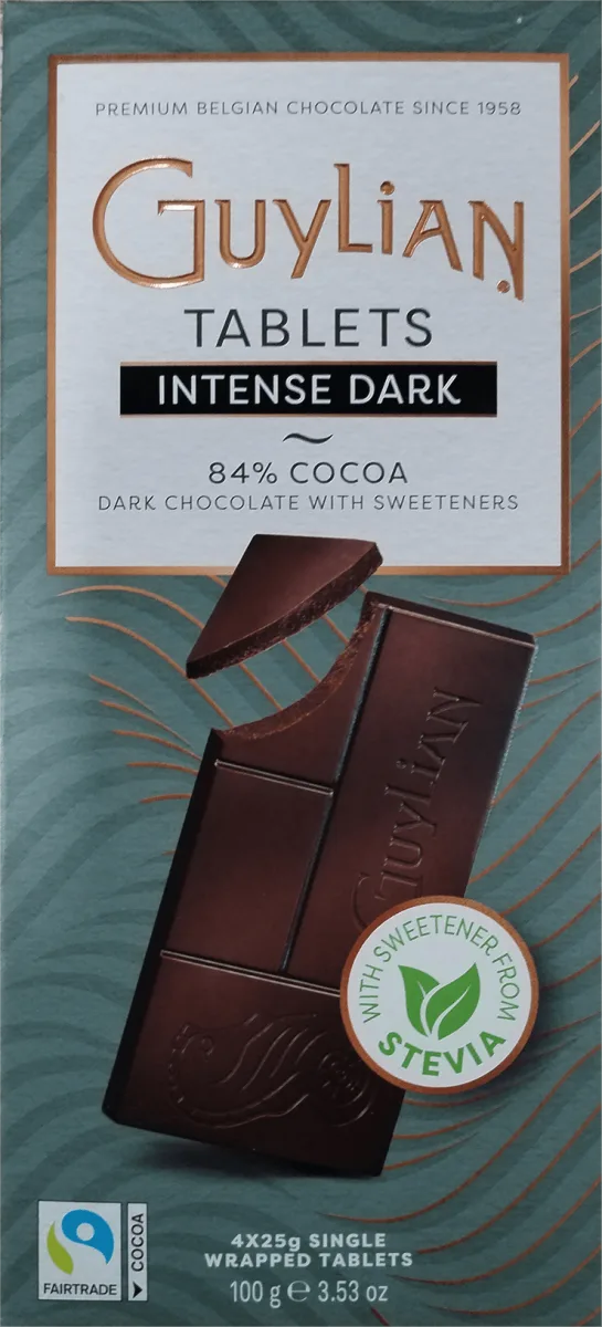 Intense, 84% crna čokolada, bez šećera, 100 g