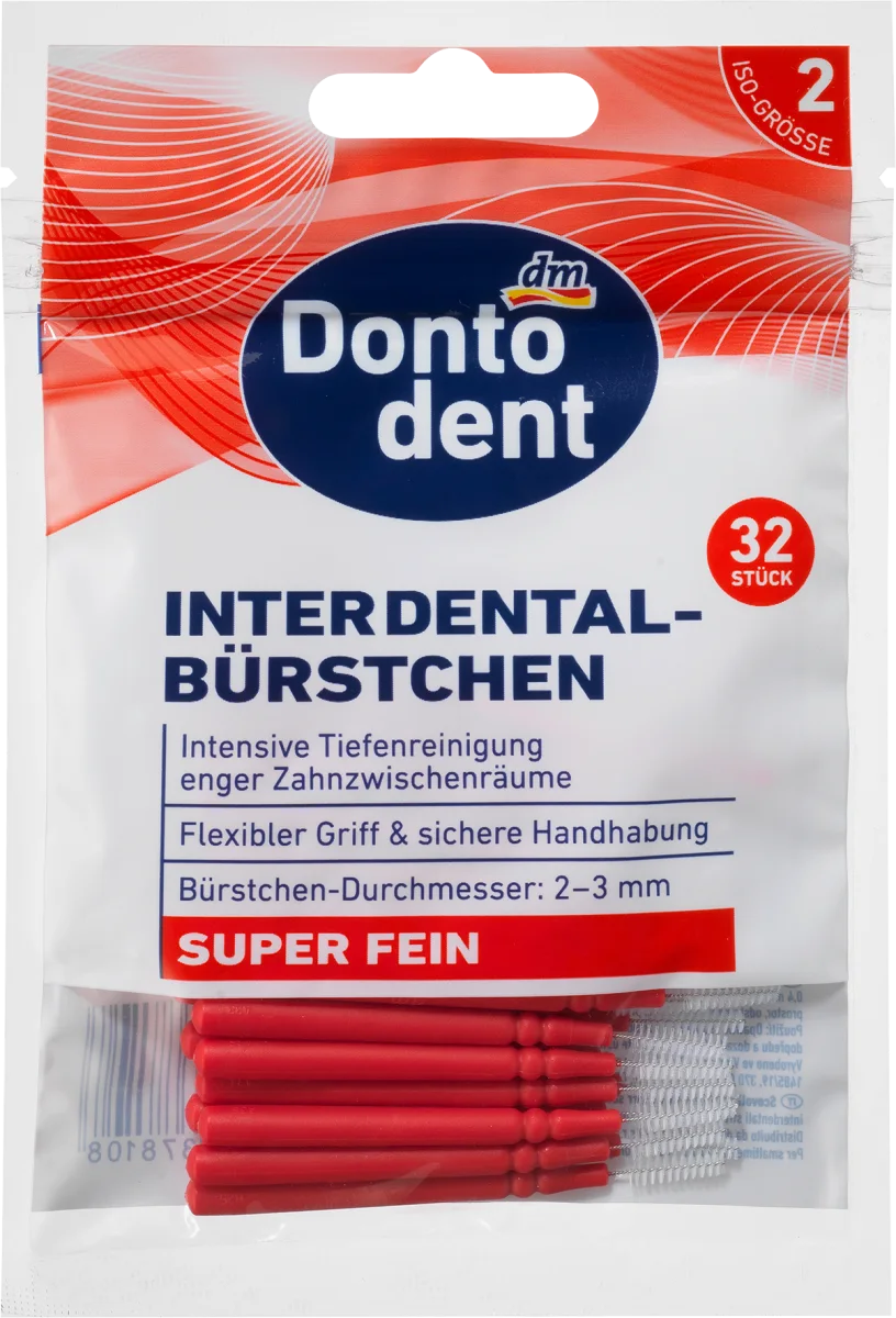 Interdentalne četkice sa drškom- veličina  2,..., 32 kom