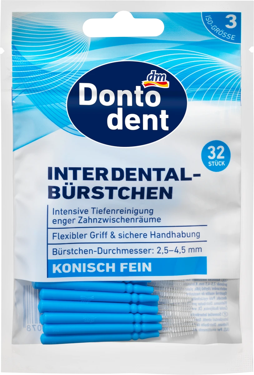 Interdentalne četkice sa drškom- veličina 3,..., 32 kom