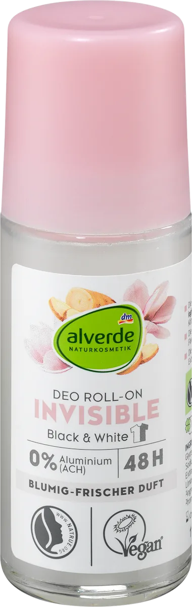 INVISIBLE Black & White deo roll-on za žene, 50 ml