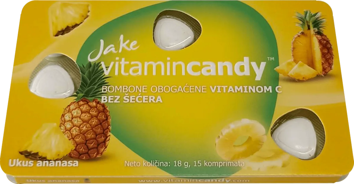 Jake vitamincandy - Ananas, 15 kom