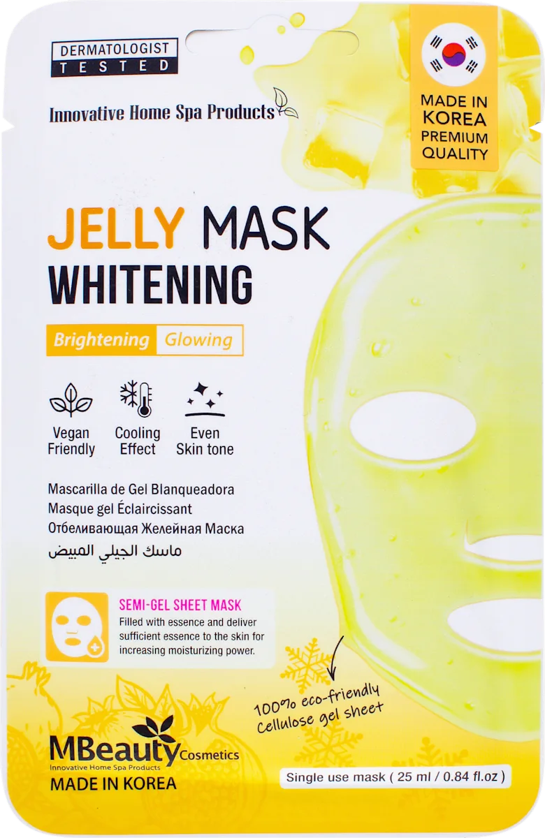 JELLY WHITENING - gel maska za lice u maramici, 1 kom