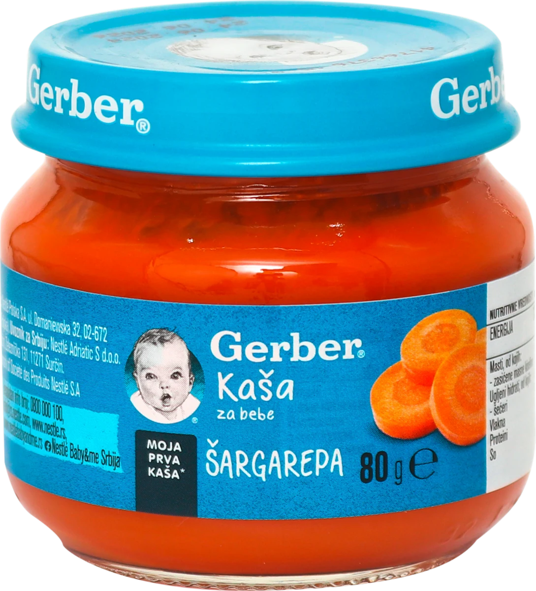 Kaša za bebe - ŠARGAREPA, od 6. meseca, 80 g