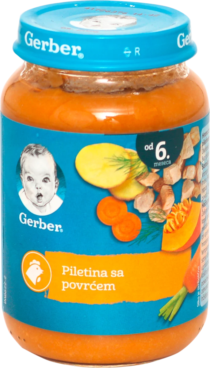 Kaša za bebe - piletina sa povrćem, od 6. meseca, 190 g