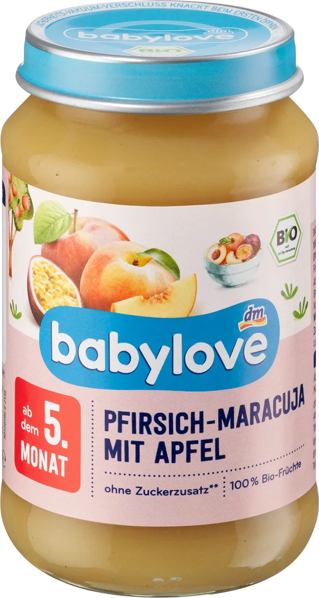 Kašica - breskva i marakuja sa jabukom,  od 5...., 190 g
