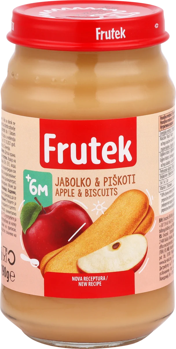 Kašica, jabuka i keks, od 6. meseca, 190 g