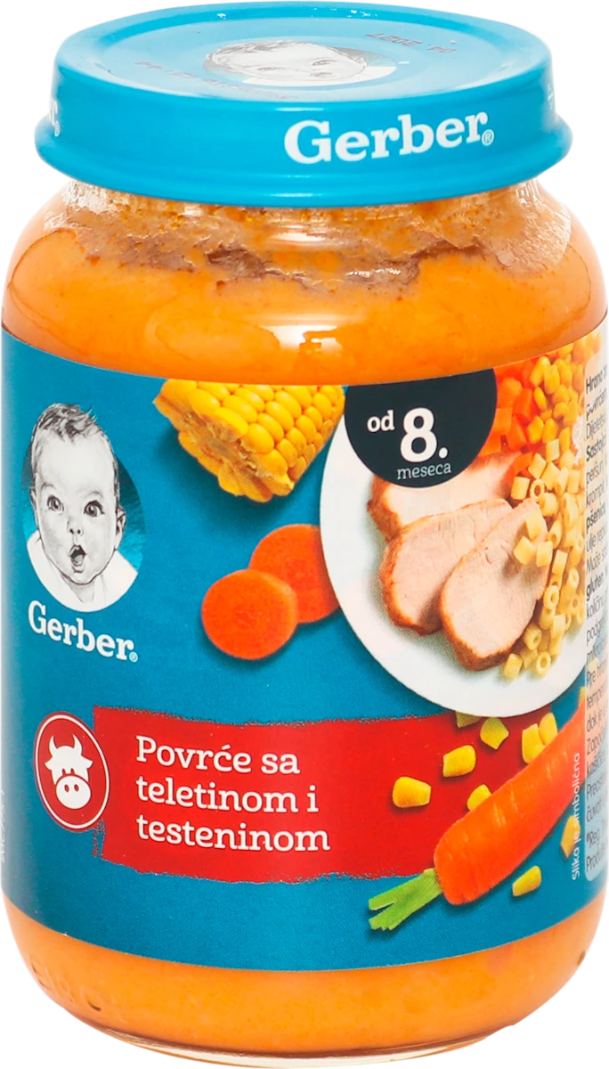 Kašica za bebe - teletina i testenina, 8m+, 190 g