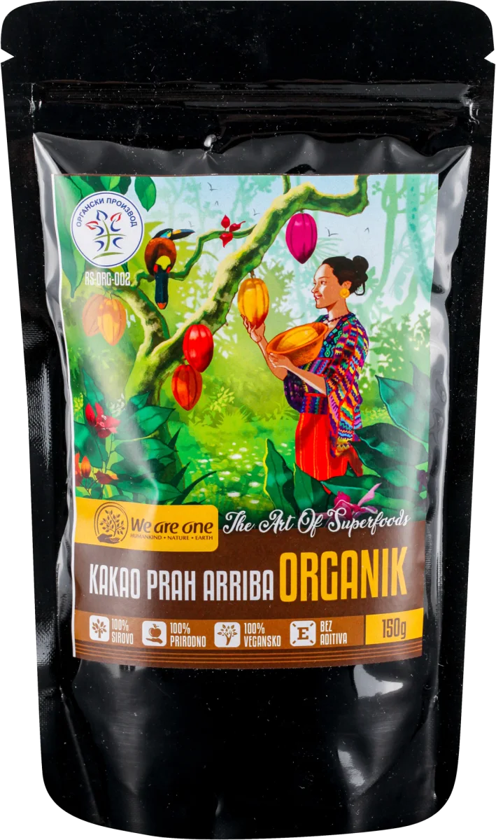 KAKAO PRAH ARRIBA ORGANIK, 150 g