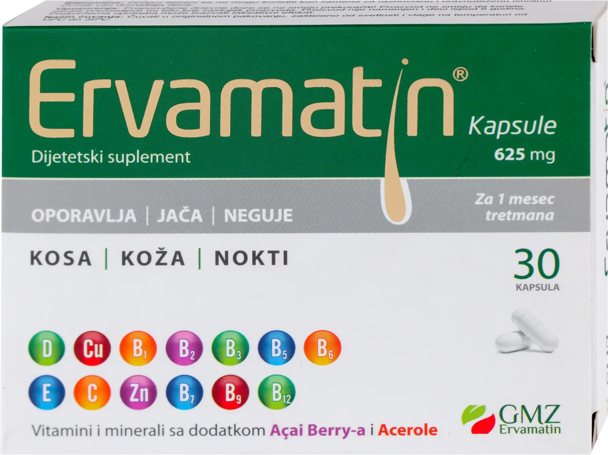 Kapsule za kosu, kožu i nokte, 30 kom