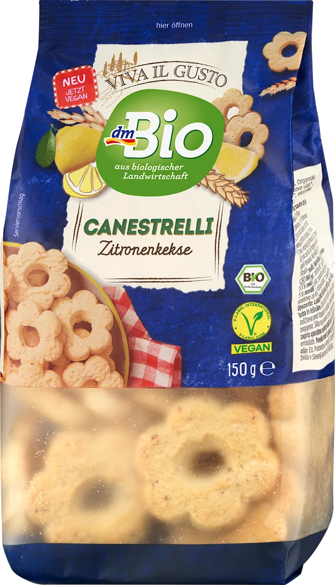 Keks Canestrelli od speltinog brašna sa bademima, 150 g