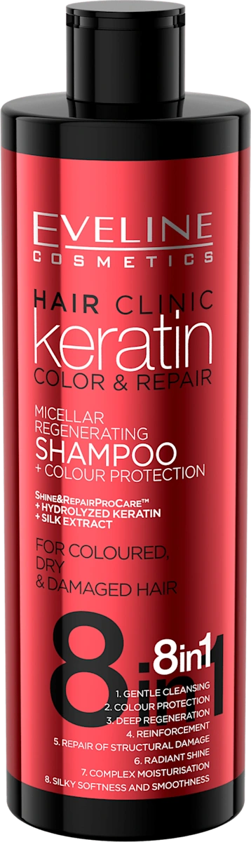 keratin COLOR & REPAIR 8u1 - šampon, 400 ml