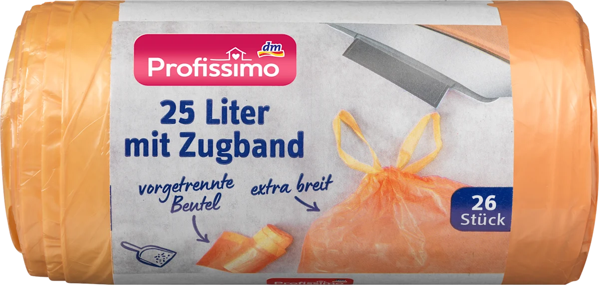 Kese za smeće sa trakom, 25l, 26 kom
