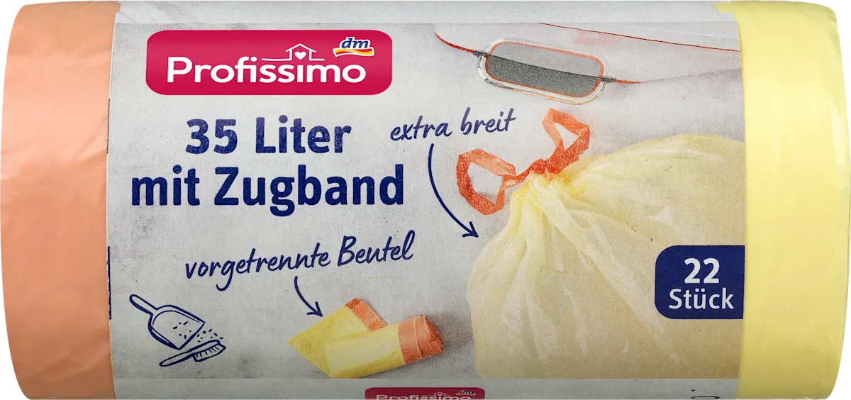 Kese za smeće sa trakom, 35l, 22 kom