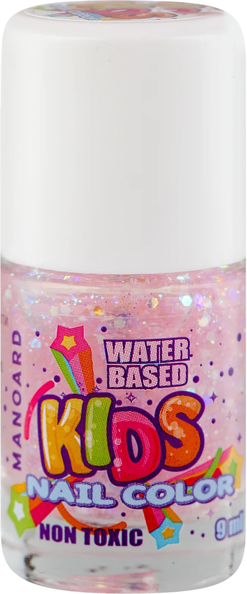 KIDS WATER BASED dečiji lak za nokte - gliter, 9 ml