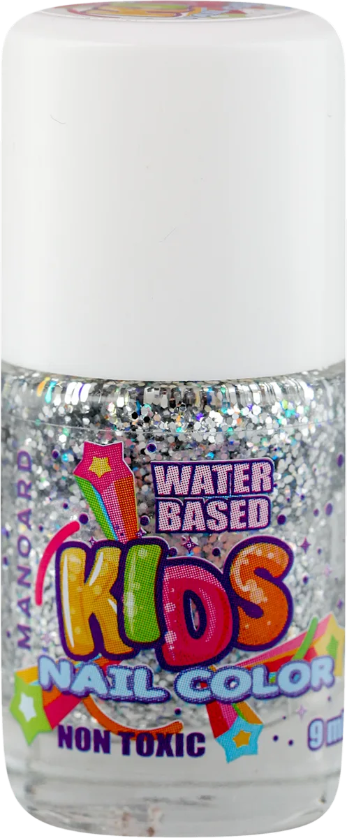 KIDS WATER BASED dečiji lak za nokte - silver, 9 ml