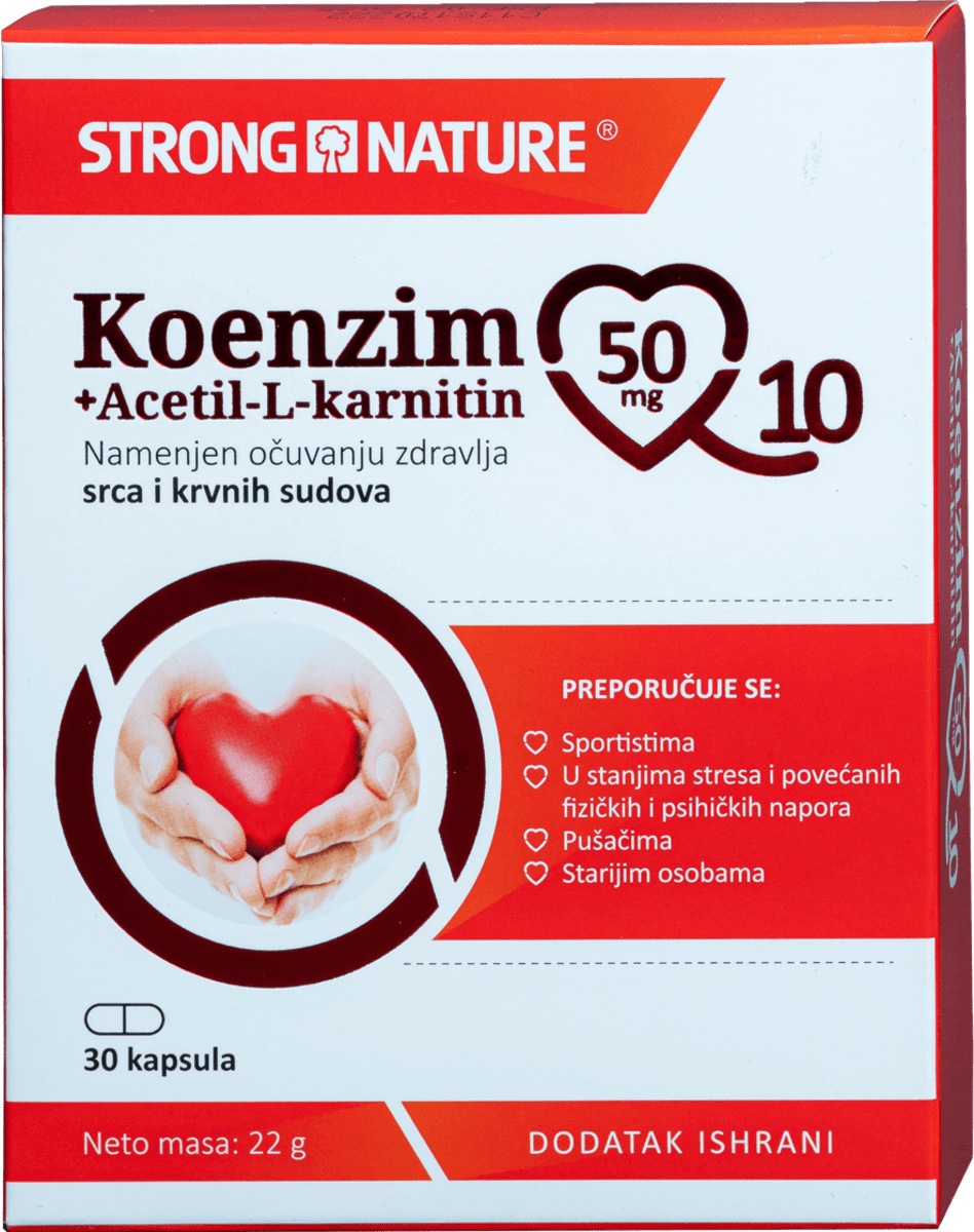 Koenzim Q10 + Acetil-L-karnitin, 30 kom