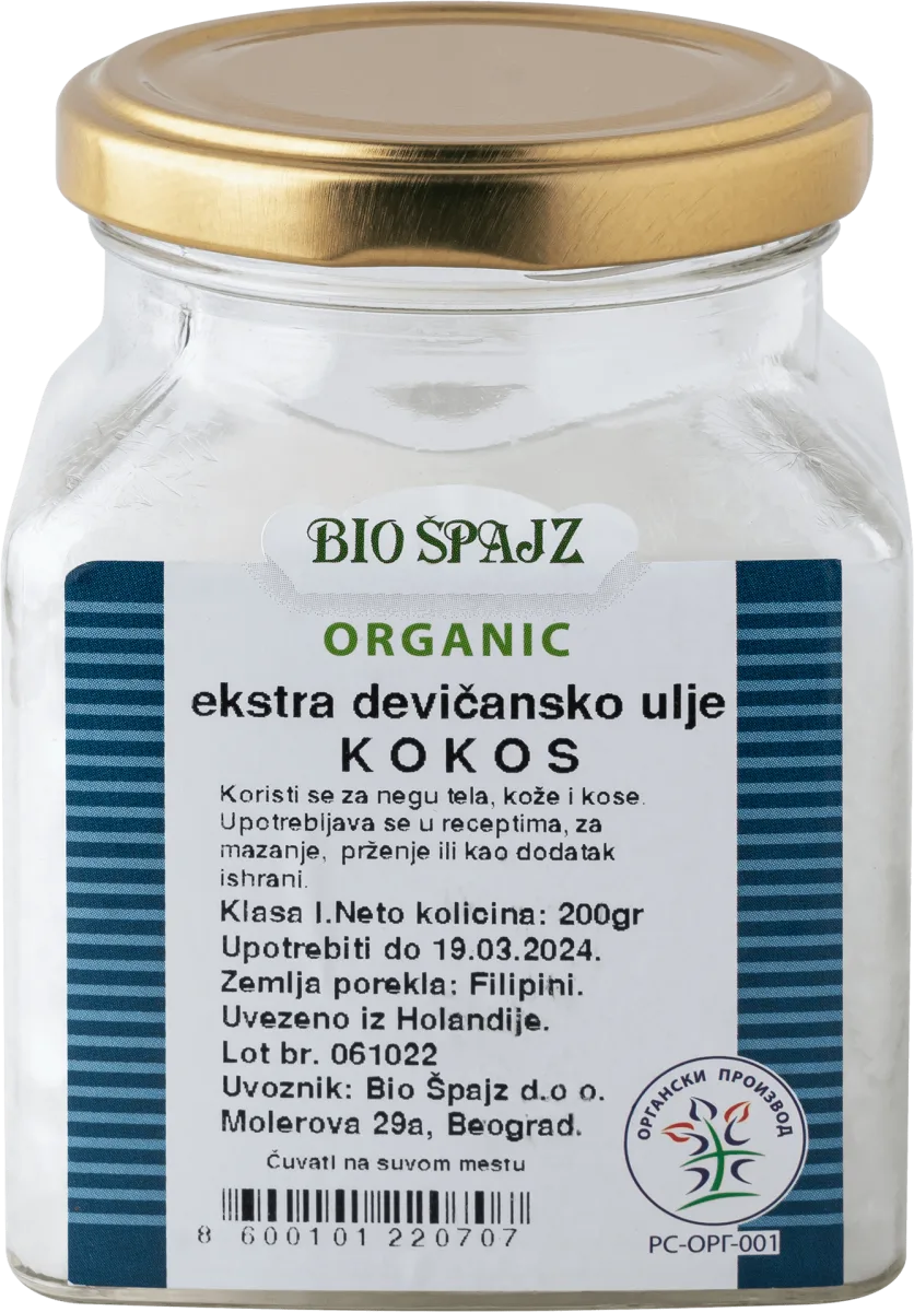KOKOS - ekstra devičansko ulje, 200 g