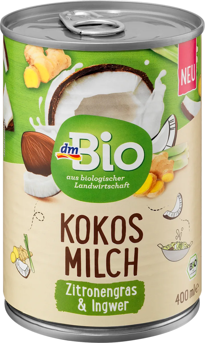 Kokosovo mleko sa limunovom travom i đumbirom, 400 ml