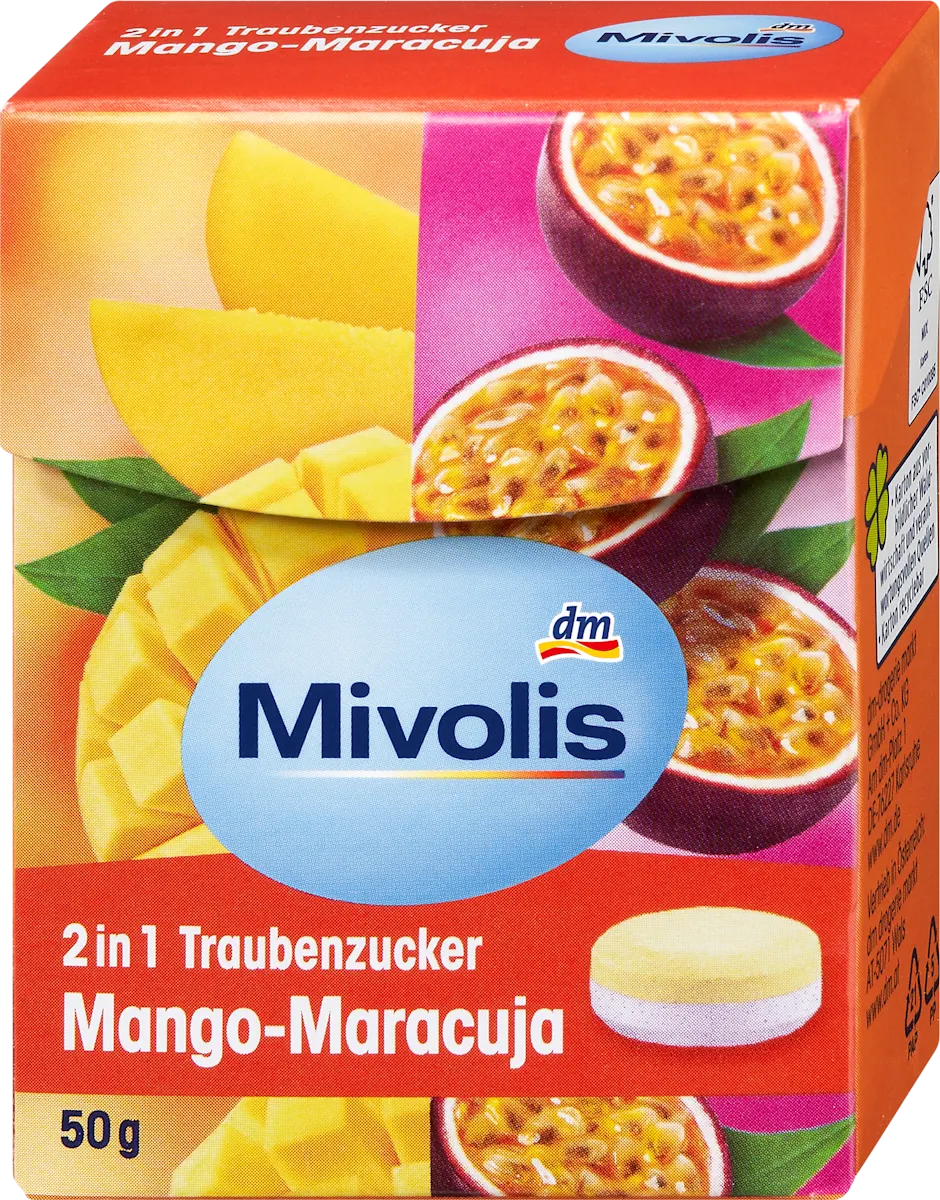 Komprimati grožđanog šećera mango i marakuja, 50 g
