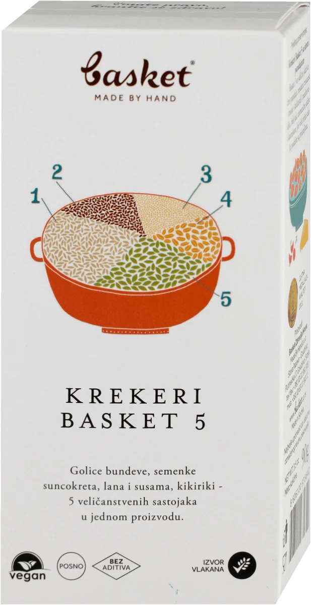 KREKERI BASKET 5, 90 g