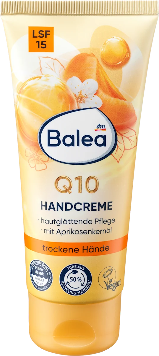 Krema za ruke Q10 - kajsija, 100 ml