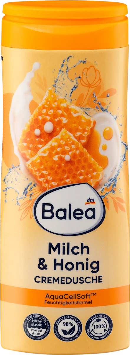 Kremasti gel za tuširanje - med i mleko, 300 ml