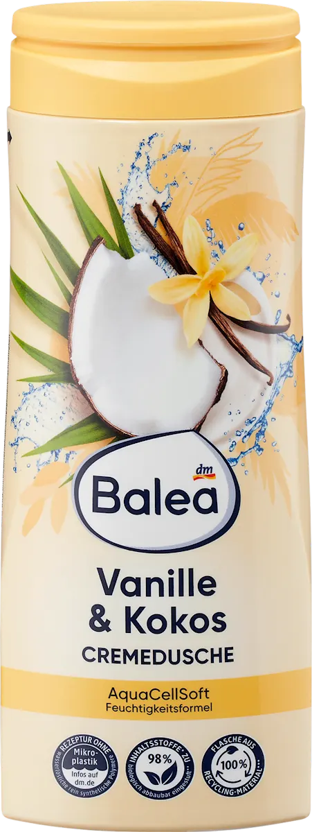 Kremasti gel za tuširanje – vanila i kokos, 300 ml