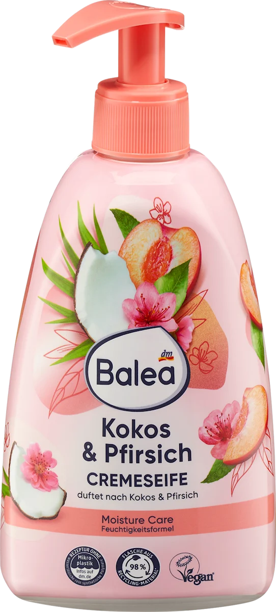 Kremasti sapun za ruke - kokos i breskva, 500 ml