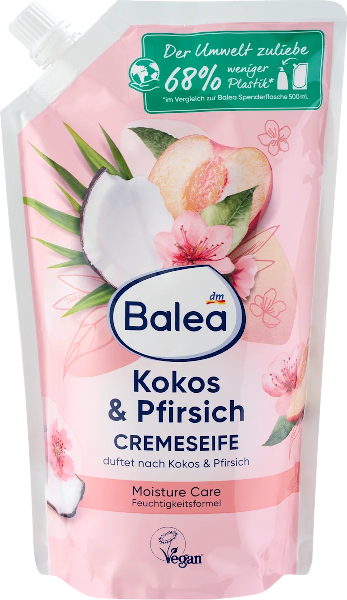Kremasti tečni sapun za ruke kokos i breskva, dopuna, 500 ml