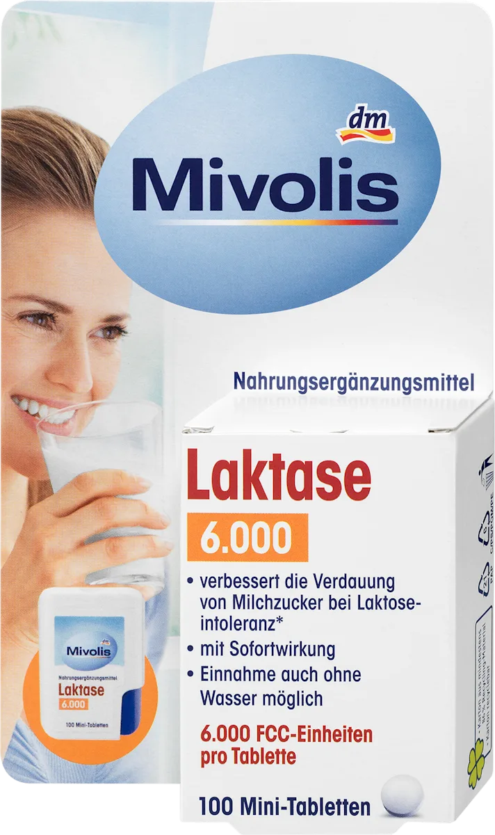 Laktaza 6000, mini tablete, dodatak ishrani, 8 g