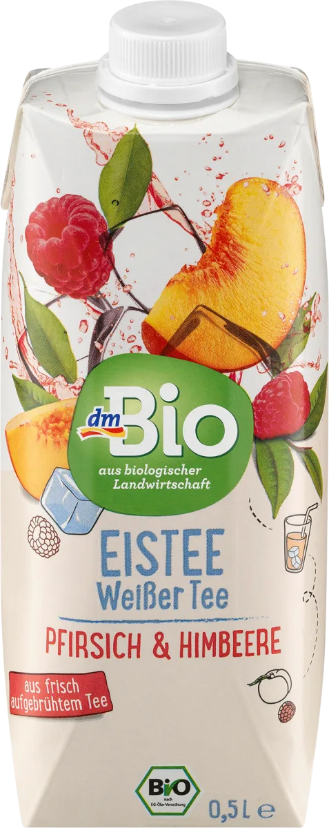 Ledeni beli čaj, breskva i malina, 500 ml
