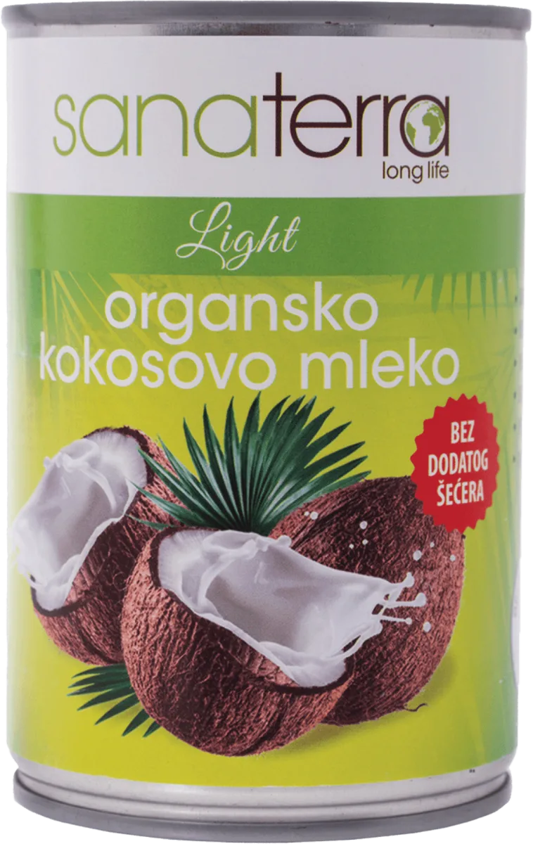 Light organsko kokosovo mleko, 400 ml